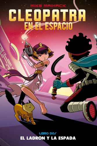 <strong>CLEOPATRA EN EL ESPACIO 2. EL LADRÓN Y LA ESPADA</strong><br>Mike Maihack<br> <a class="edits" href="https://distribucionbyr.com.ar/editoriales/Comun">Común</a>